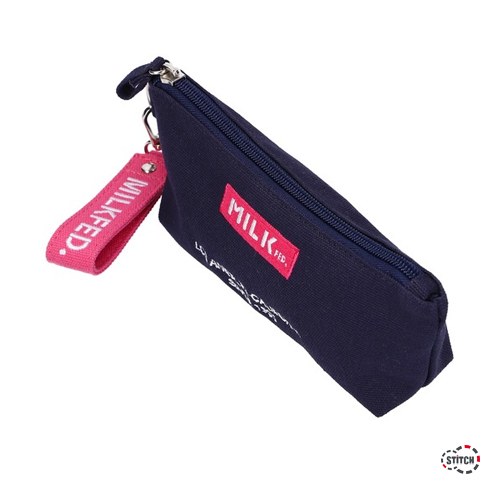 Milkfed ミルクフェド Embroidered Bar Pencil Case ペンケース 筆箱 正規取扱店 Milkfed ミルクフェド Embroidered Bar Pencil Case ペンケース 筆箱 正規取扱店